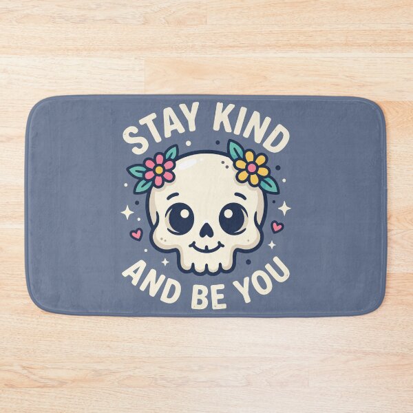 Item preview, Stay Kind and Be You Cute Floral Skull designed and sold by Amir Faysal.