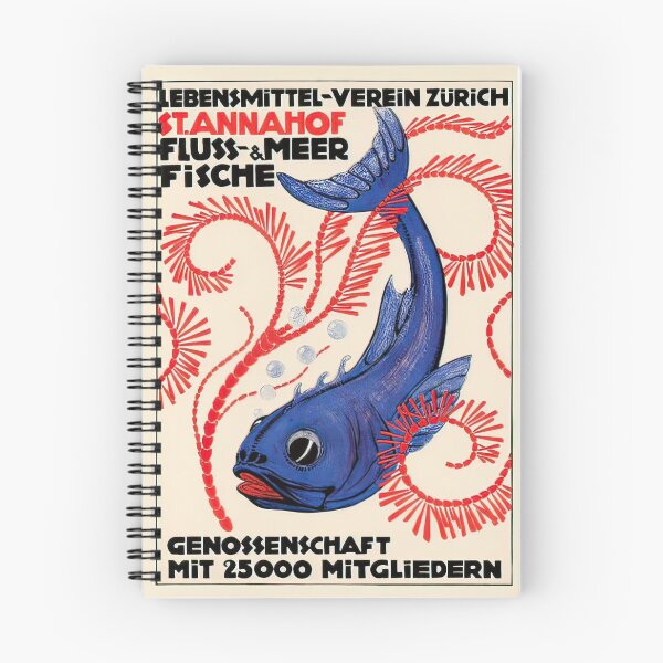 Item preview, Fresh Fish & Seafood Austrian Ad Vintage designed and sold by Kathimee.
