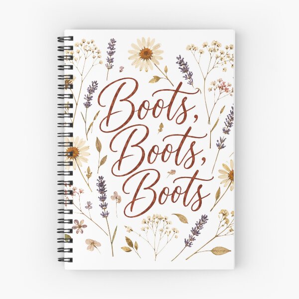 Item preview, Boots Wildflower Western Script Boho Cowgirl Floral Line Dance designed and sold by ZIGLWORKS.
