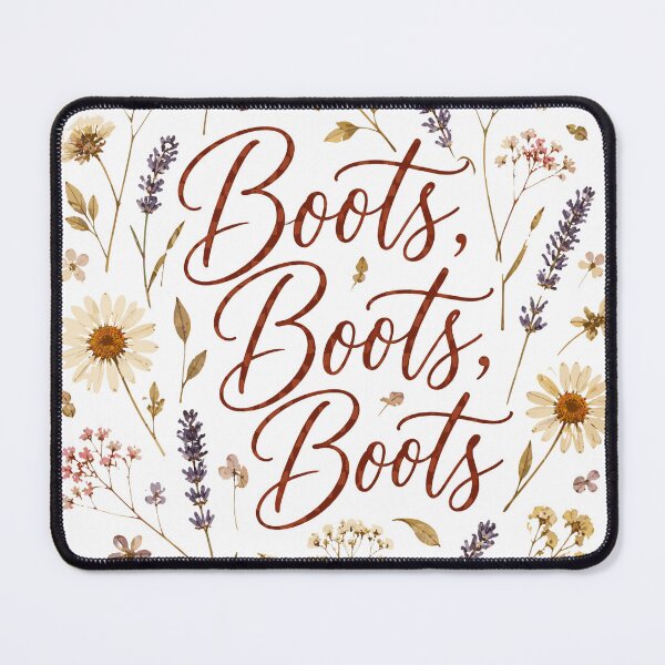 Item preview, Boots Wildflower Western Script Boho Cowgirl Floral Line Dance designed and sold by ZIGLWORKS.