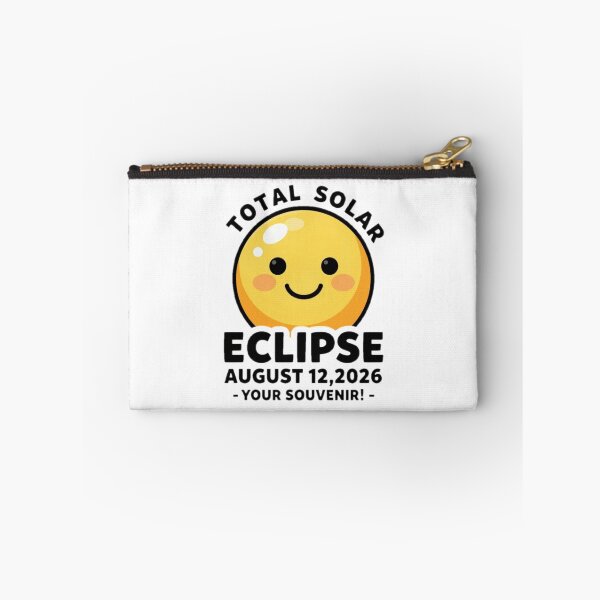 Item preview, For Astronomy Lover For Remembering a Big Event In a Smiling Mode : TOTAL SOLAR ECLIPSE AUGUST 12,2026 -YOUR SOUVENIR!- designed and sold by Giulivo Store Graphic.