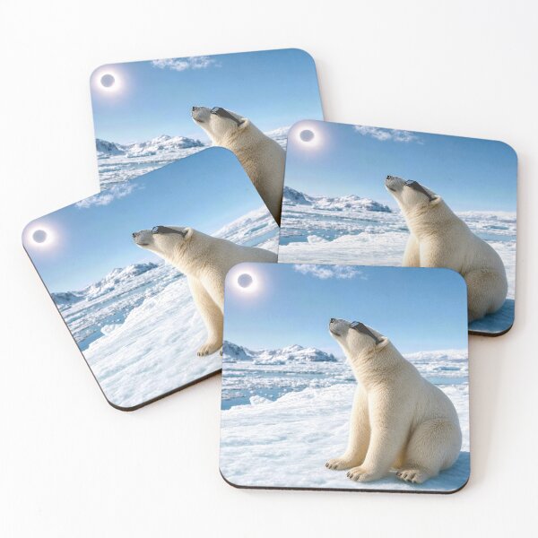 Item preview, Polar Bear Staring at a Solar Eclipse designed and sold by Maria Dryfhout.