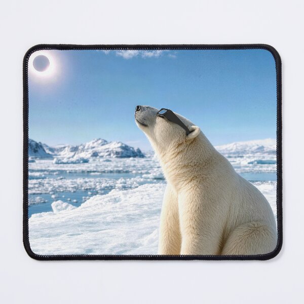 Item preview, Polar Bear Staring at a Solar Eclipse designed and sold by Maria Dryfhout.
