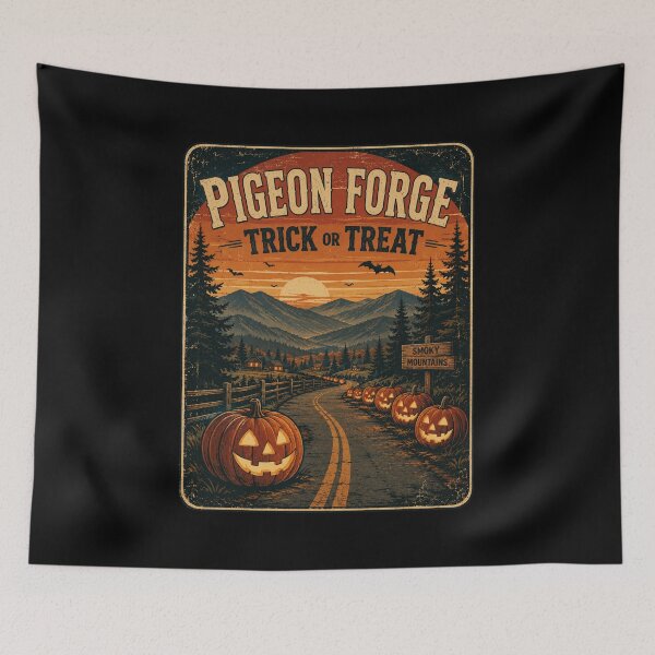 Item preview, Pigeon Forge Trick or Treat Vintage Halloween Tennessee Smoky Mountains designed and sold by Globalcitytees.