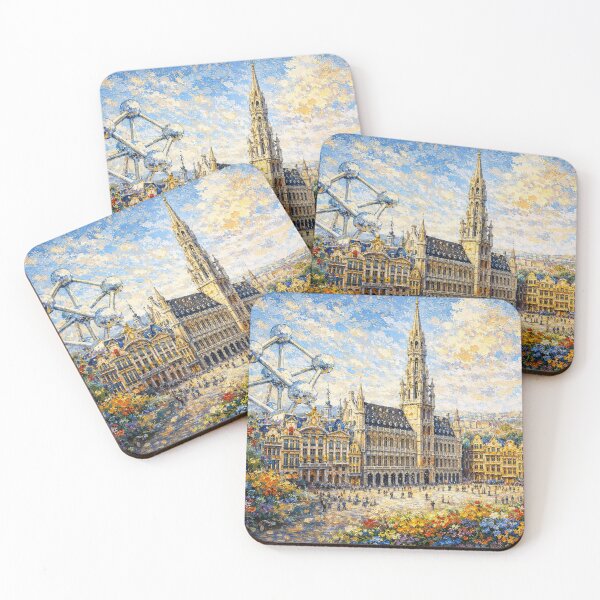 Item preview, A painting of Brussels, Belgium – A Beautiful City in Europe. designed and sold by GalleryKauffeld.