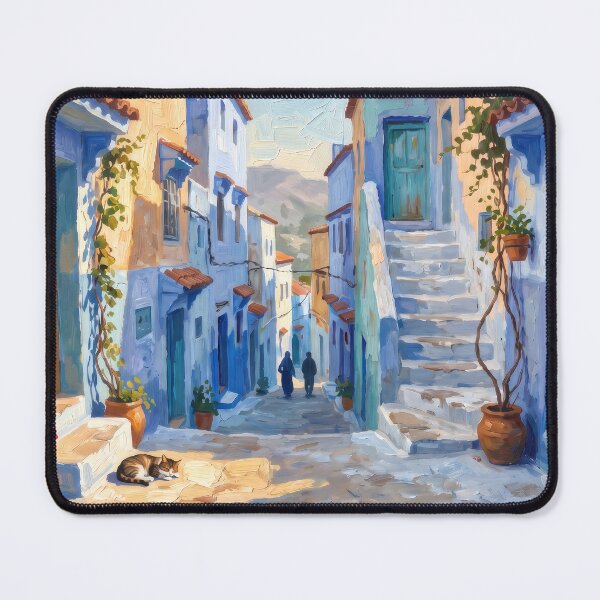 Item preview, The Blue City of Chefchaouen Morocco designed and sold by RedPeaStudio.