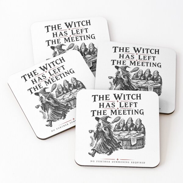 Item preview, The Witch Has Left the Meeting, Spooky Season Office Humor designed and sold by LoriaTaven.