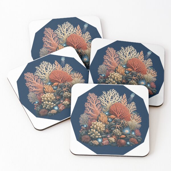 Item preview, coral reef art designed and sold by introvertarts.