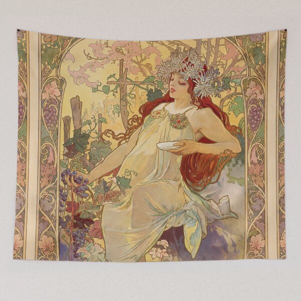 Item preview, Alphonse Mucha Autumn 1896 designed and sold by maniacfitness.