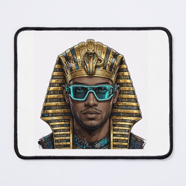 Item preview, Cyber Pharaoh Streetwear - Egyptian Vaporwave Art designed and sold by Fulaly.