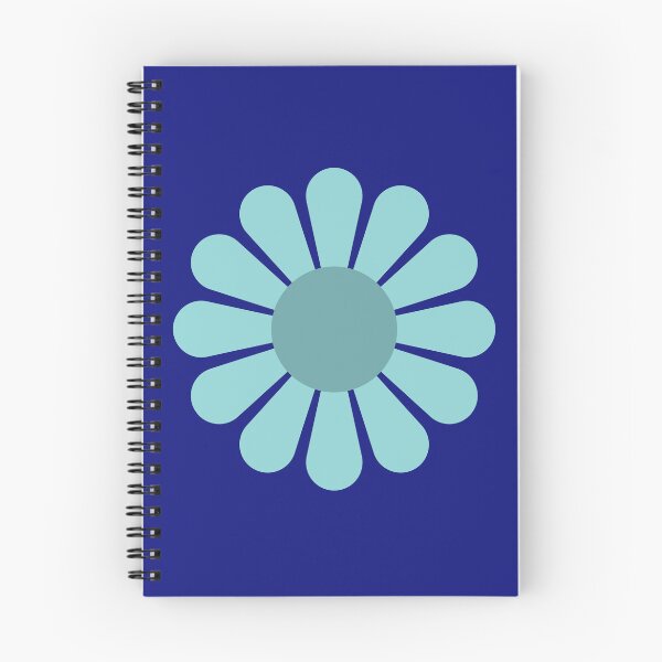 Item preview, Minimal Light Blue Retro Daisy Flower Power designed and sold by SolutionsArt.