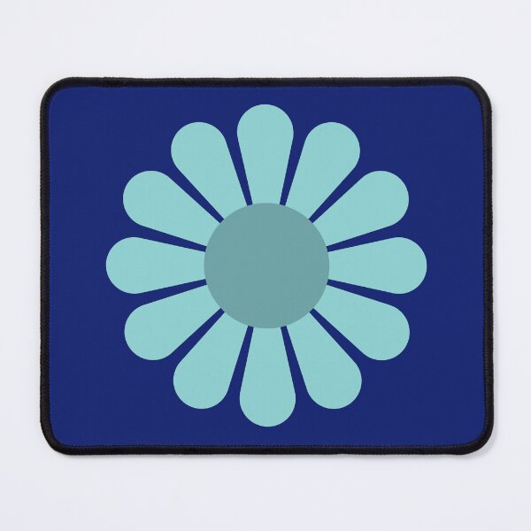Item preview, Minimal Light Blue Retro Daisy Flower Power designed and sold by SolutionsArt.