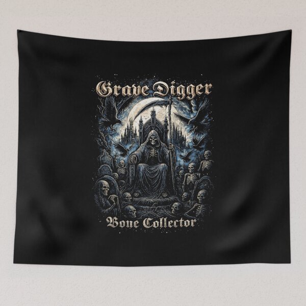 Item preview, Grave Digger: Bone Collector Heavy Metal Artwork designed and sold by interdesigner.