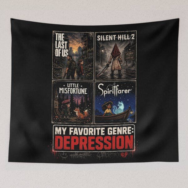 Item preview, Silent Hill 2, The Last Of Us - My Favorite Genre - Depression designed and sold by DrFumaStone.