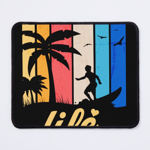Item preview, Surf Life – Retro Tropical Beach Surfing Design designed and sold by MOCH- ART.