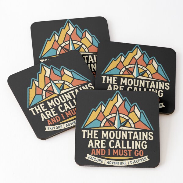 Item preview, The Mountains Are Calling Compass Peaks Adventure designed and sold by Amir Faysal.