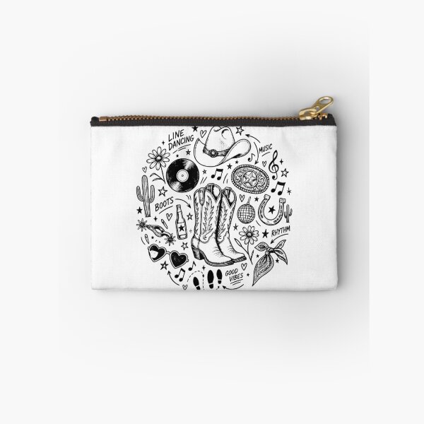 Item preview, A Night of Line Dancing Doodle Icon Back Print Custom Western Dance Line Dance designed and sold by ZIGLWORKS.
