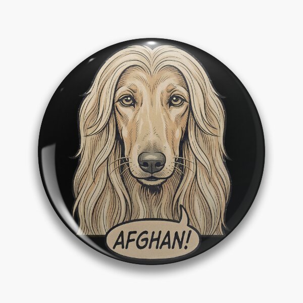 Item preview, Retro Vintage Comic Afghan Hound Art – Cute Afghan Dog designed and sold by Pfotenfaden.
