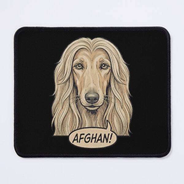 Item preview, Retro Vintage Comic Afghan Hound Art – Cute Afghan Dog designed and sold by Pfotenfaden.