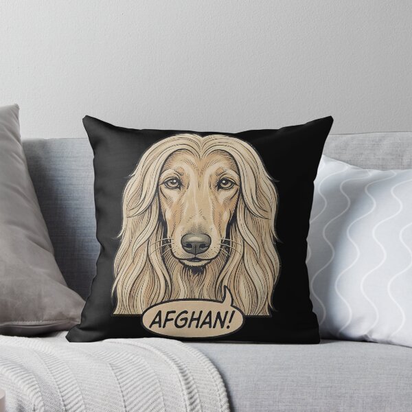 Item preview, Retro Vintage Comic Afghan Hound Art – Cute Afghan Dog designed and sold by Pfotenfaden.