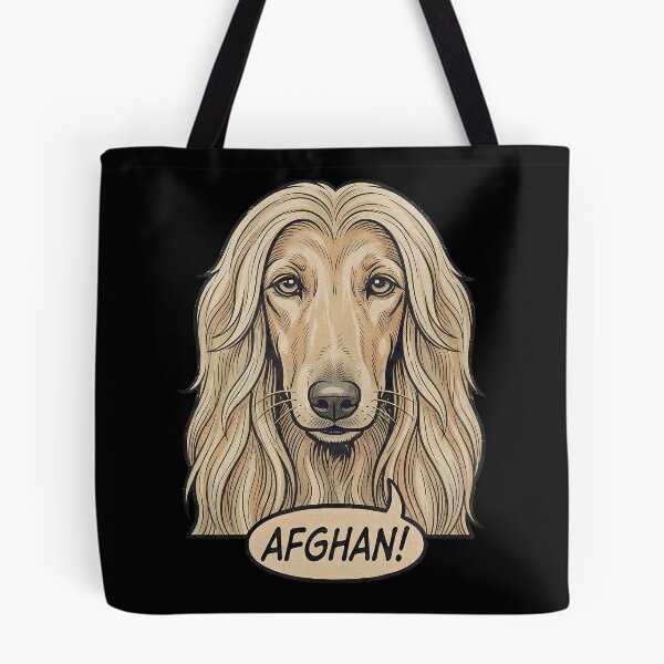 Item preview, Retro Vintage Comic Afghan Hound Art – Cute Afghan Dog designed and sold by Pfotenfaden.