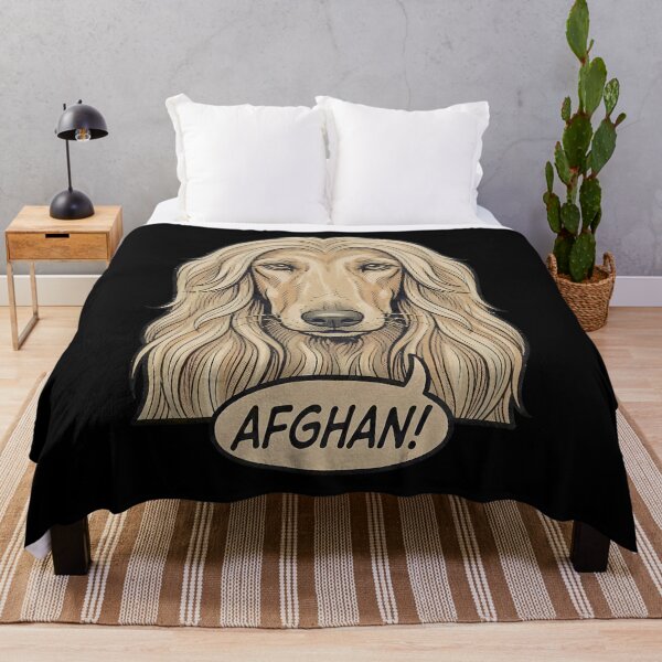 Item preview, Retro Vintage Comic Afghan Hound Art – Cute Afghan Dog designed and sold by Pfotenfaden.