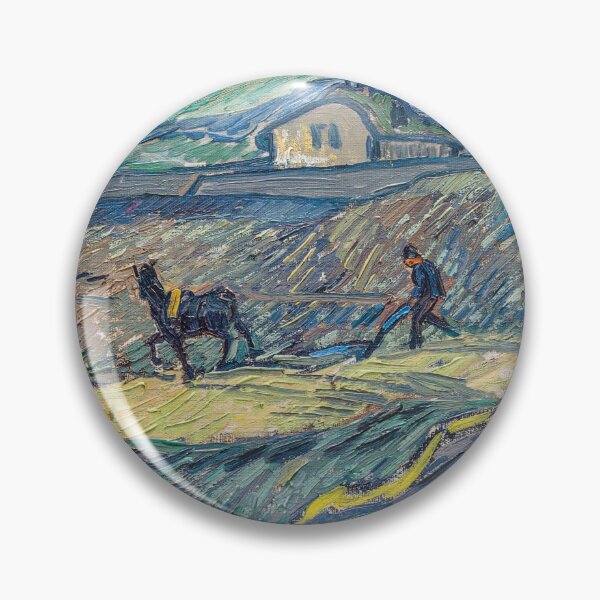 Item preview, Field with plowing farmers | Van Gogh designed and sold by Oliveirallan.