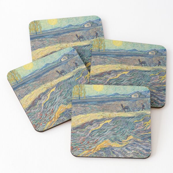Item preview, Field with plowing farmers | Van Gogh designed and sold by Oliveirallan.