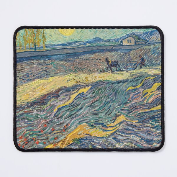 Item preview, Field with plowing farmers | Van Gogh designed and sold by Oliveirallan.