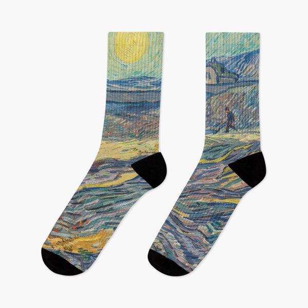 Item preview, Field with plowing farmers | Van Gogh designed and sold by Oliveirallan.