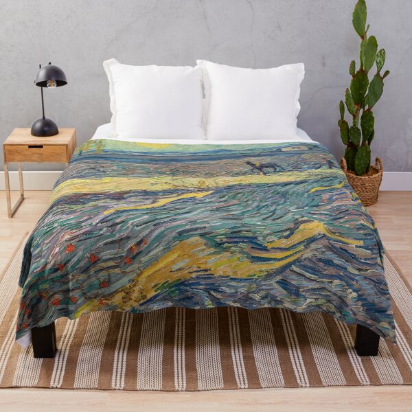 Item preview, Field with plowing farmers | Van Gogh designed and sold by Oliveirallan.