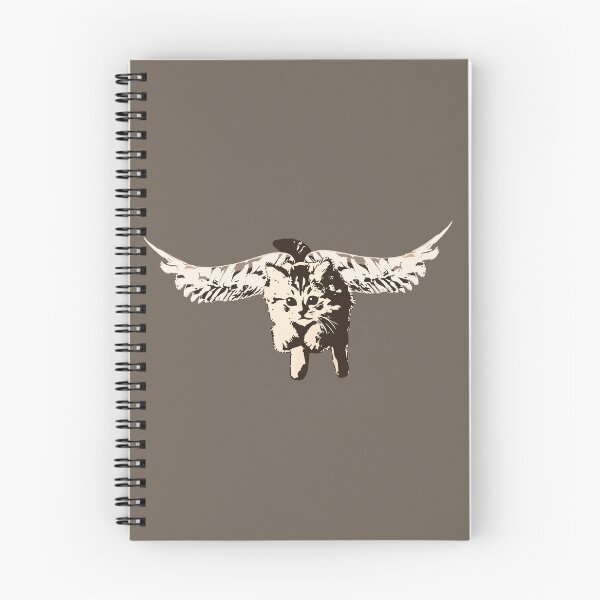 Item preview, If Kittens Had Wings - Sepia-Toned Cat With Wings designed and sold by LittleMissTyne.