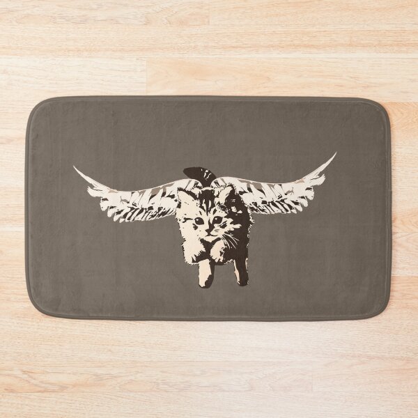 Item preview, If Kittens Had Wings - Sepia-Toned Cat With Wings designed and sold by LittleMissTyne.