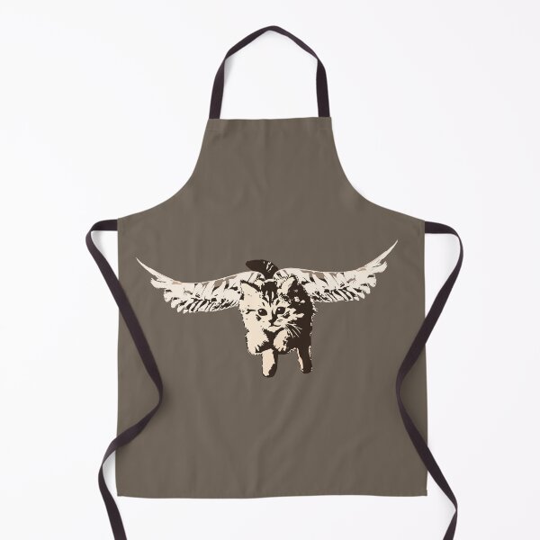Item preview, If Kittens Had Wings - Sepia-Toned Cat With Wings designed and sold by LittleMissTyne.