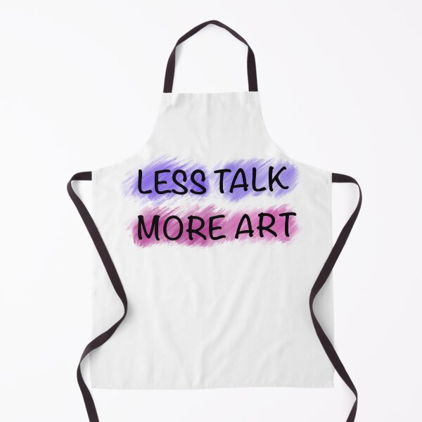 Item preview, Less Talk More Art Aesthetic Watercolor Typography designed and sold by SaraPixels.