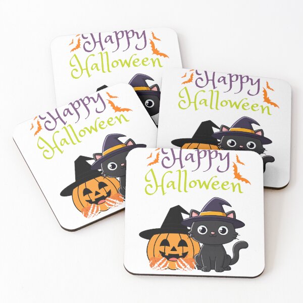 Item preview, Happy Halloween Black Cat designed and sold by     Sela Art .