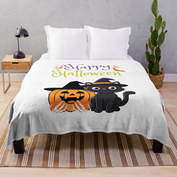Item preview, Happy Halloween Black Cat designed and sold by Sela Art .