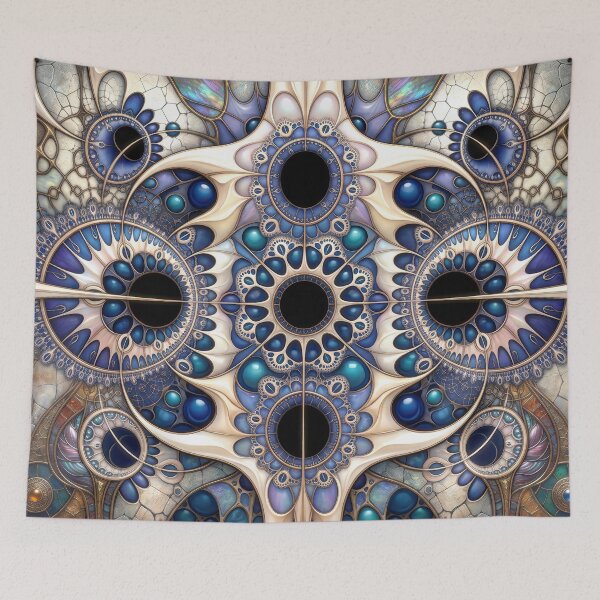 Item preview, Abstract Geometric Fractal on Fractured Stone designed and sold by Frackxion.