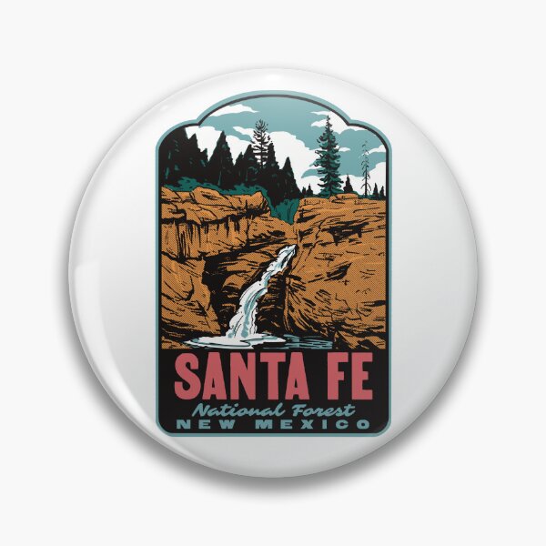 Item preview, Jemez Falls Santa Fe National Forest Retro Travel Art designed and sold by HalpinDesign.