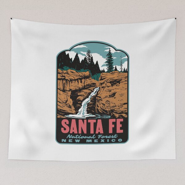 Item preview, Jemez Falls Santa Fe National Forest Retro Travel Art designed and sold by HalpinDesign.
