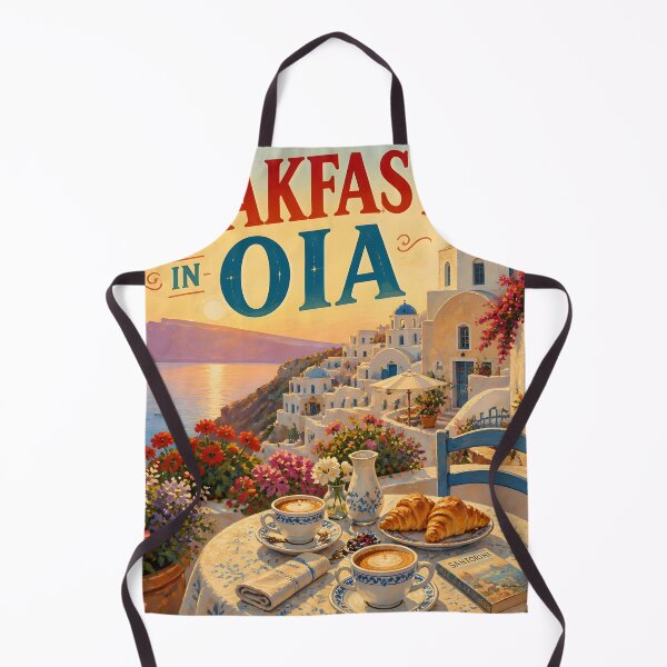 Item preview, Oia Santorini at Breakfast - Travel Destinations designed and sold by LSVart.