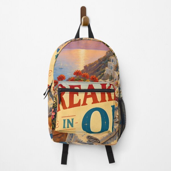 Item preview, Oia Santorini at Breakfast - Travel Destinations designed and sold by LSVart.