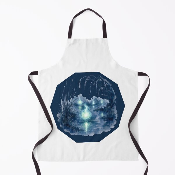 Item preview, moonlit forest lake designed and sold by introvertarts.