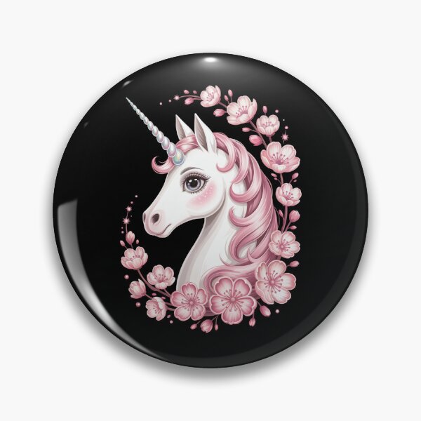 Item preview, Unicorn with Pink Flowers designed and sold by jkrphoto.