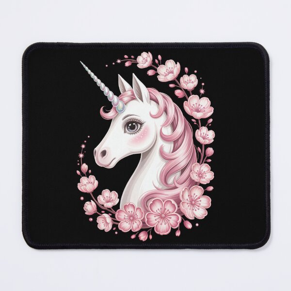 Item preview, Unicorn with Pink Flowers designed and sold by jkrphoto.