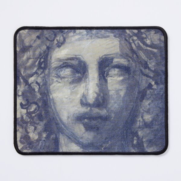 Item preview, Classical Mosaic Goddess Portrait - Monochrome Vintage Tile Artwork designed and sold by Austros.