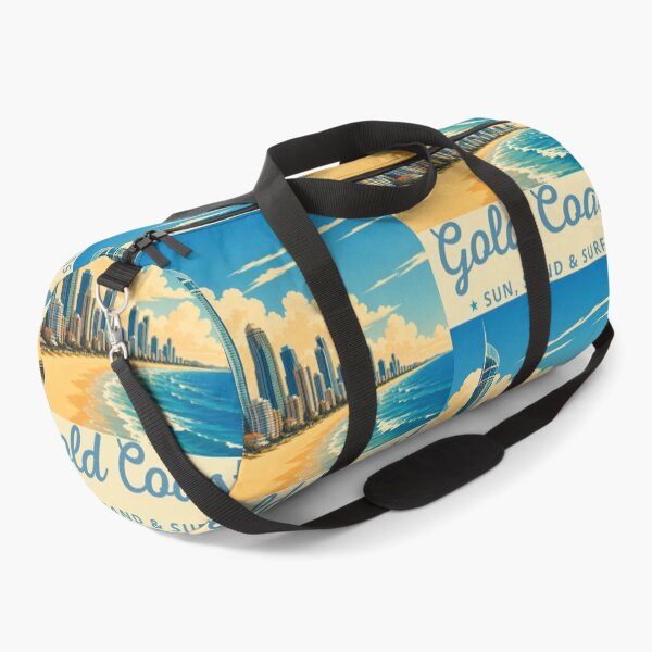 Item preview, Gold Coast in Australia, Vintage Art Travel Landscape designed and sold by MaateoDesign.