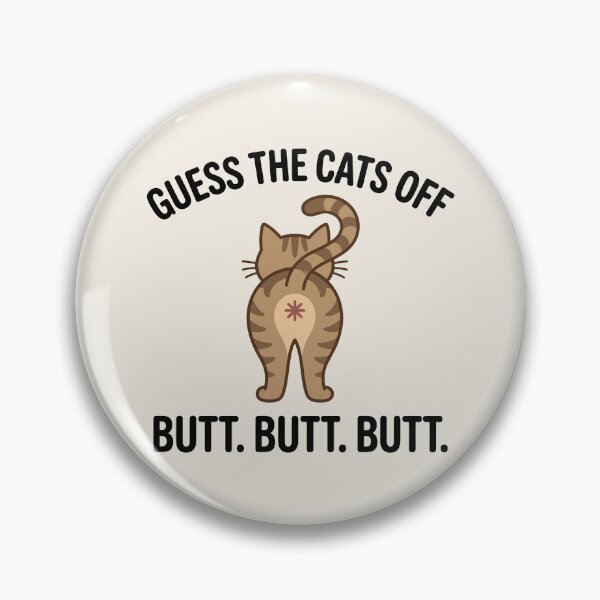 Item preview, Minimalist Cat Butt Back View Pet Humor designed and sold by Amir Faysal.