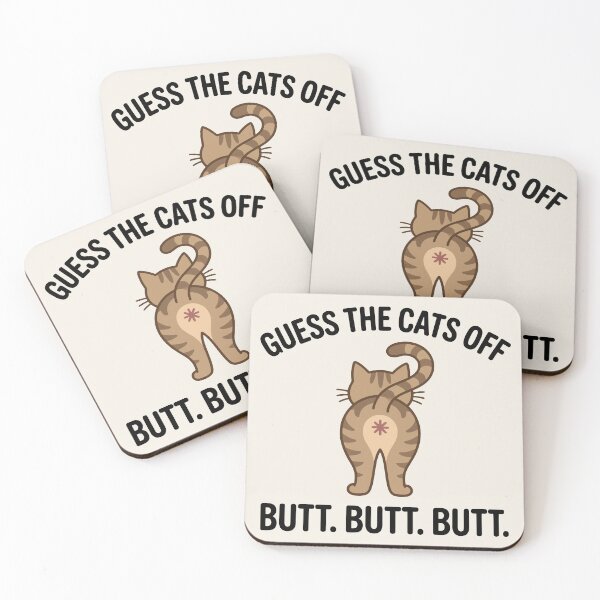 Item preview, Minimalist Cat Butt Back View Pet Humor designed and sold by Amir Faysal.