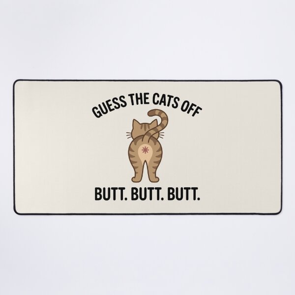 Item preview, Minimalist Cat Butt Back View Pet Humor designed and sold by Amir Faysal.
